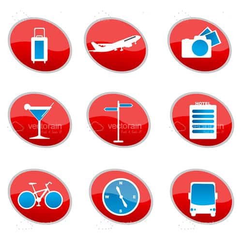 Travel and Holiday Icon Set